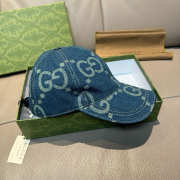 Uubags Gucci Original GG baseball denim cap dark blue - 3