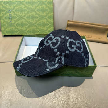 Uubags Gucci Original GG baseball denim cap black