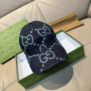 Uubags Gucci Original GG baseball denim cap black - 5