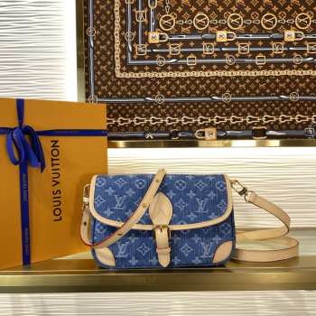 Uubags Louis Vuitton M13070 Diane Bag Denim Blue 24x15x9cm