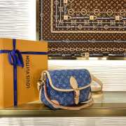 Uubags Louis Vuitton M13070 Diane Bag Denim Blue 24x15x9cm - 5