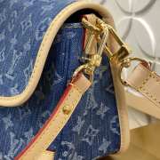Uubags Louis Vuitton M13070 Diane Bag Denim Blue 24x15x9cm - 4