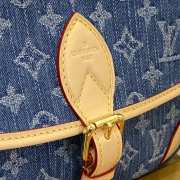 Uubags Louis Vuitton M13070 Diane Bag Denim Blue 24x15x9cm - 2