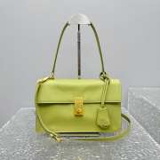 Uubags Prada Soft Sound medium leather bag in pistachio green 28x16x10cm - 1