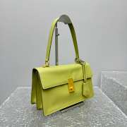 Uubags Prada Soft Sound medium leather bag in pistachio green 28x16x10cm - 3