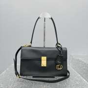 Uubags Prada Soft Sound medium leather bag in black 28x16x10cm - 1