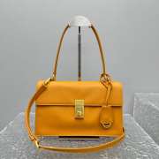 Uubags Prada Soft Sound medium leather bag in amber 28x16x10cm - 1