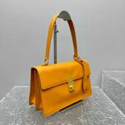 Uubags Prada Soft Sound medium leather bag in amber 28x16x10cm - 6