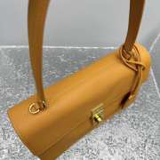 Uubags Prada Soft Sound medium leather bag in amber 28x16x10cm - 3
