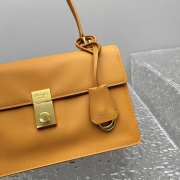 Uubags Prada Soft Sound medium leather bag in amber 28x16x10cm - 2
