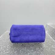 Uubags Prada Suede leather shoulder bag in purple 24x11x11cm - 6