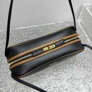 Uubags Prada Swing smooth leather shoulder bag black 28x11.5x10cm - 2