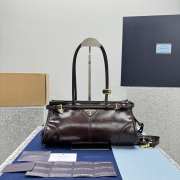 Uubags Prada Dark Brown Bonnie Medium Handbag 32x15x13cm - 1