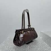 Uubags Prada Dark Brown Bonnie Medium Handbag 32x15x13cm - 3