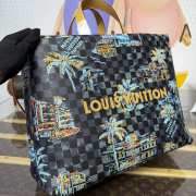Uubags Louis Vuitton N00218 Shopper Tote MM Bag Marina Blue 40x32x16cm - 4