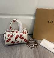 Uubags Coach Mini Rowan Crossbody Bag With Red Cherry Print 18x14x8cm - 3