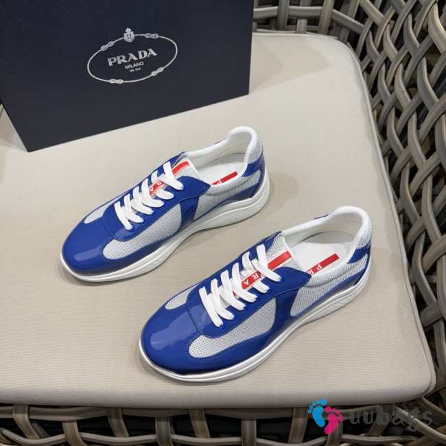 Uubags patent leather and technical fabric Prada America's Cup sneakers 01 - 1
