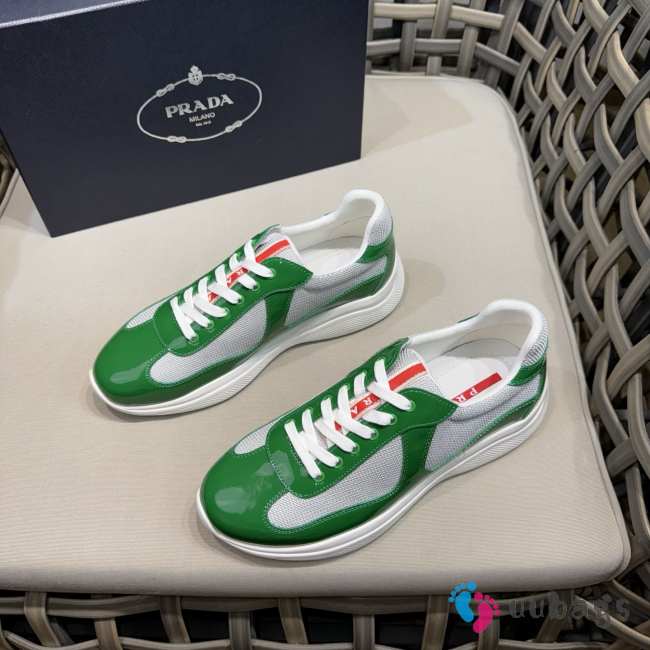 Uubags patent leather and technical fabric Prada America's Cup sneakers 04 - 1