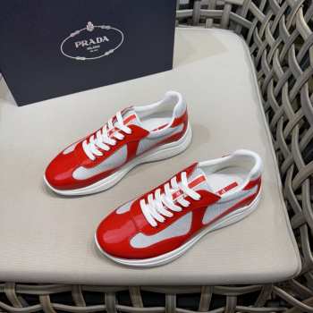 Uubags patent leather and technical fabric Prada America's Cup sneakers 05