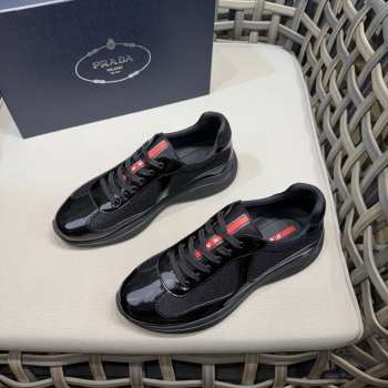Uubags patent leather and technical fabric Prada America's Cup sneakers 10