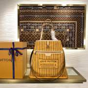 Uubags Louis Vuitton M11947 Neverfull Bandoulière Bag Inside Out MM Monogram/Jaune Safran 31x28x14cm - 6