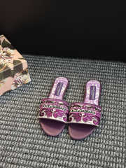 Uubags Dolce & Gabbana embroidered slides multi-coloured shape bianca - 1
