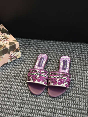 Uubags Dolce & Gabbana embroidered slides multi-coloured shape bianca