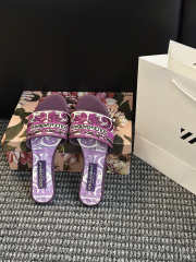 Uubags Dolce & Gabbana embroidered slides multi-coloured shape bianca - 3