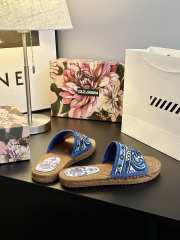 Uubags Dolce & Gabbana Espadrille Slide Sandals In Blue - 5