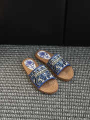 Uubags Dolce & Gabbana Espadrille Slide Sandals In Blue - 4
