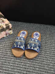 Uubags Dolce & Gabbana Espadrille Slide Sandals In Blue - 3