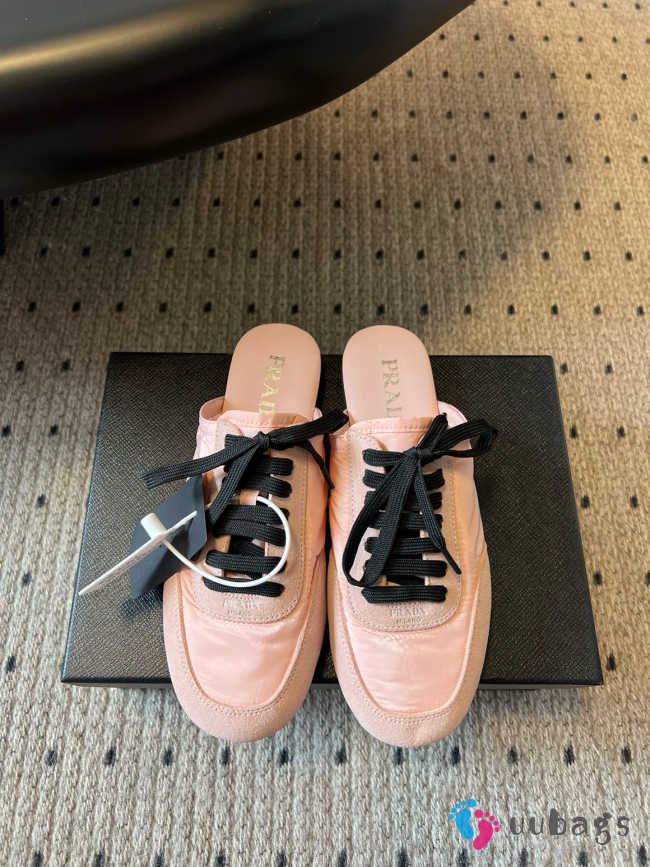 Uubags Prada Collapse re-nylon and suede mules 04 - 1