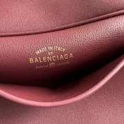 Uubags Balenciaga Carrie Bowling bag in red calfskin with aged silver hardware 36x16x18.7cm - 2