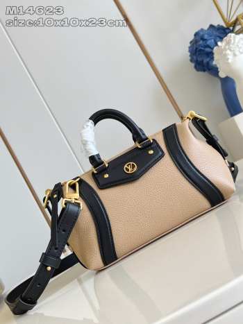 Uubags Louis Vuitton M25566 Biker Nano Bag Beige/ Black 23x10x10cm
