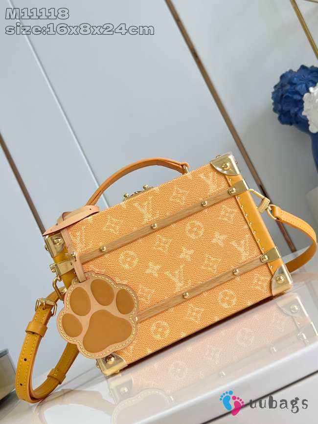 Uubags Louis Vuitton M12458 Handle Trunk Box Bag Yellow 24x16.5x8cm - 1