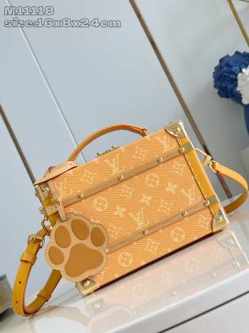 Uubags Louis Vuitton M12458 Handle Trunk Box Bag Yellow 24x16.5x8cm