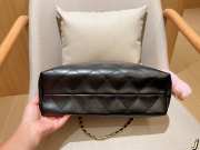 Uubags Chanel Shopping Bag Suede, Sheepskin & Gold Grey & Black 34x25x12cm - 5