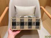 Uubags Loewe Font tote in raffia bag natural/black 30x24x13cm - 4