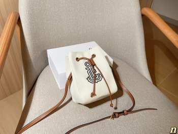 Uubags Celine Micro Sailor Bucket Bag in Natural 13x18x12cm