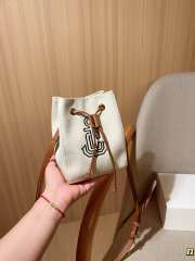Uubags Celine Micro Sailor Bucket Bag in Natural 13x18x12cm - 5