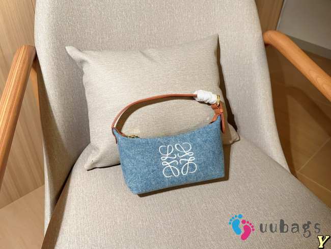 Uubags Loewe Cubi bag denim 20x12x7cm - 1