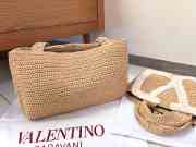 Uubags Valentino Garavani Viva Superstar Medium Shopping Bag In Raffia 37x24x9cm - 5