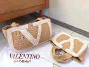 Uubags Valentino Garavani Viva Superstar Medium Shopping Bag In Raffia 37x24x9cm - 3