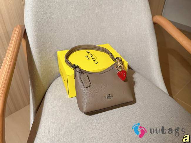 Uubags Coach Laurel Small Shoulder Bag In Grey 19x15x8cm - 1
