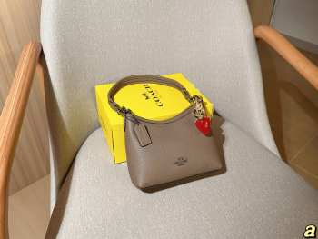 Uubags Coach Laurel Small Shoulder Bag In Grey 19x15x8cm