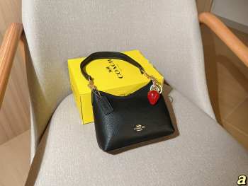 Uubags Coach Laurel Small Shoulder Bag In Black 19x15x8cm
