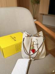 Uubags Coach Rowan Bucket Bag In White 22x22x14cm - 2