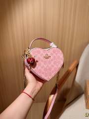 Uubags Coach Heart Crossbody Bag In Signature Canvas 4 18x15cm - 6