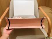 Uubags Christian Dior Book Tote Embroidered Canvas Large Bag In Pink 42cm - 5