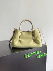 Uubags Bottega Small Veneta Pinacoteca Tote Bag Ecru/Matcha 24x15x12cm - 3